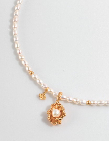 Golden Shell Whisper Necklace