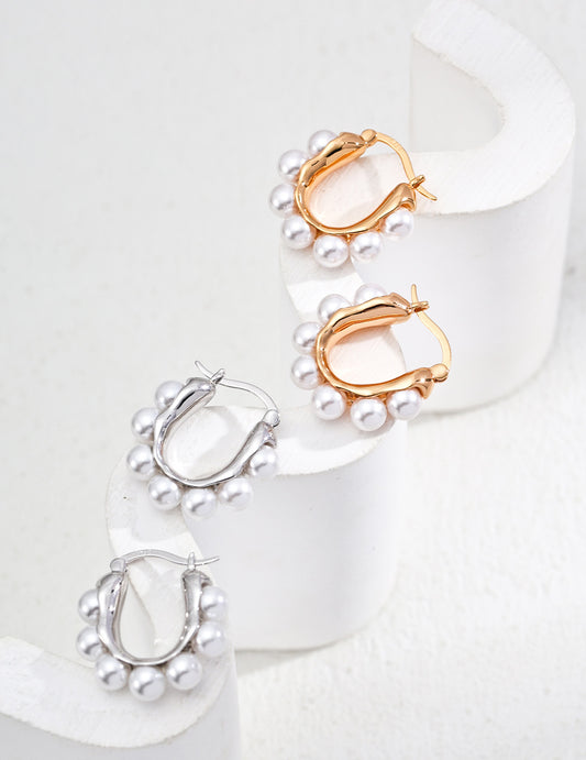 Silberne Couture Ohrringe