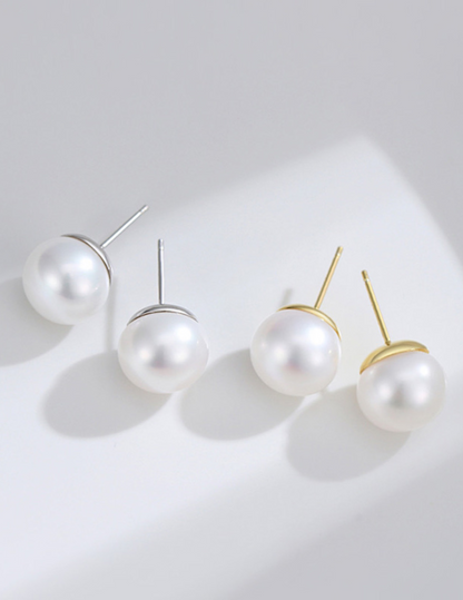 Golden dome earrings
