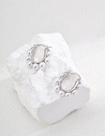 Gold-plated couture earrings