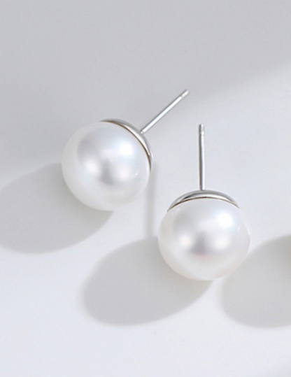 Golden dome earrings